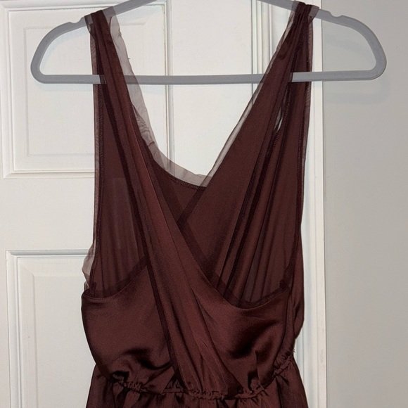 Free People Intimately Fall Into You Silky Romper Size XS Brown - Picture 5 of 13